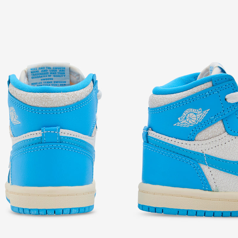 Toddler Air Jordan 1 Retro High OG 'UNC Reimagined' Dark Powder Blue | Dark Powder Blue | Sail Footwear