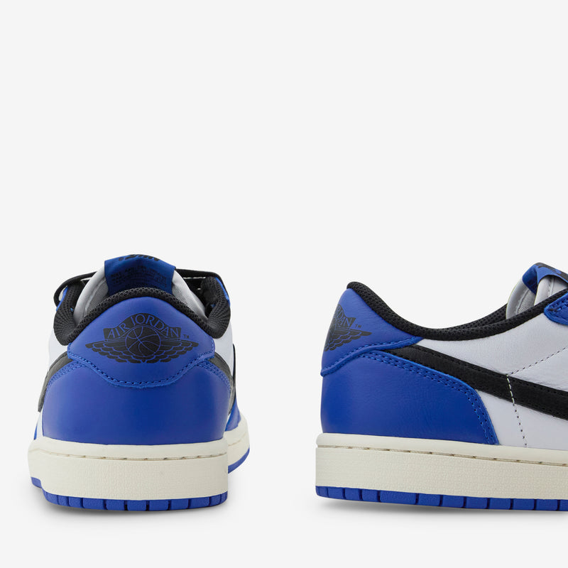 Grade School Air Jordan 1 Retro Low OG White | Black | Game Royal | Sail Footwear