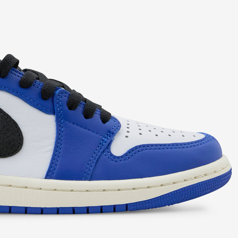 Grade School Air Jordan 1 Retro Low OG White | Black | Game Royal | Sail Footwear