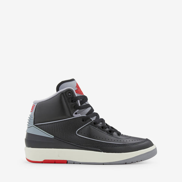 Air Jordan 2 Retro Black | Cement Grey | Fire Red | Sail