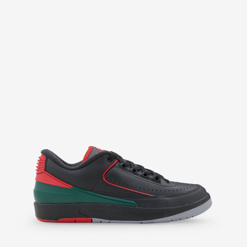Air Jordan 2 Retro Low Black | Fire Red | Cement Grey Footwear