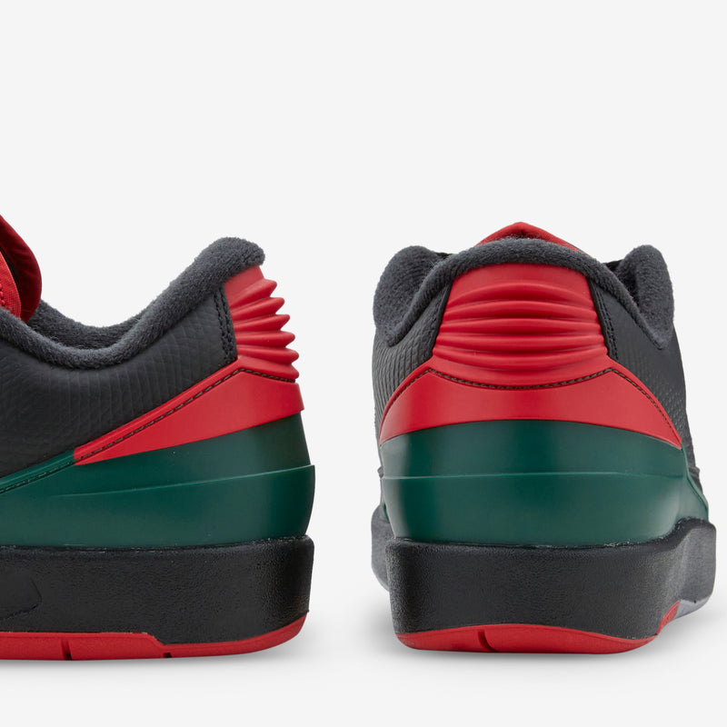Air Jordan 2 Retro Low Black | Fire Red | Cement Grey Footwear