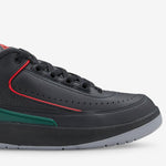 Air Jordan 2 Retro Low Black | Fire Red | Cement Grey