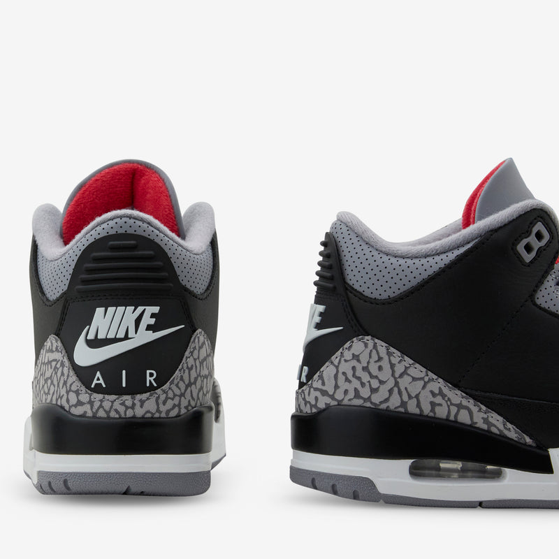 Air Jordan 3 Retro Black | Fire Red | Cement Grey | Summit White Footwear