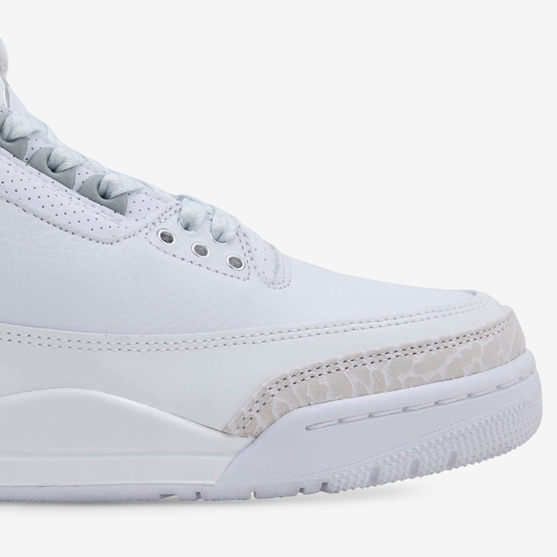 Air Jordan 3 Retro 'Pure Money' White | Metallic Silver | White Footwear