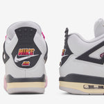 Grade School Air Jordan 4 Retro 'Comic' Off White | Fire Pink | Anthracite