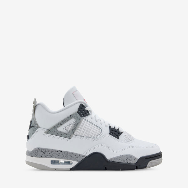 Air Jordan 4 Retro Summit White | Fire Red | Cement Grey | Black Footwear