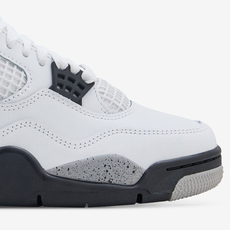 Air Jordan 4 Retro Summit White | Fire Red | Cement Grey | Black Footwear