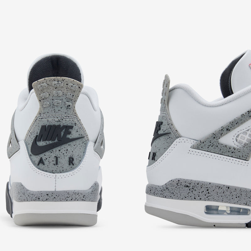 Air Jordan 4 Retro Summit White | Fire Red | Cement Grey | Black Footwear