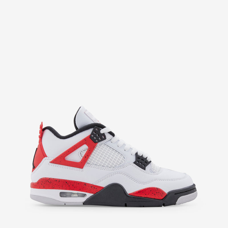 Air Jordan 4 Retro White | Fire Red | Black | Neutral Grey