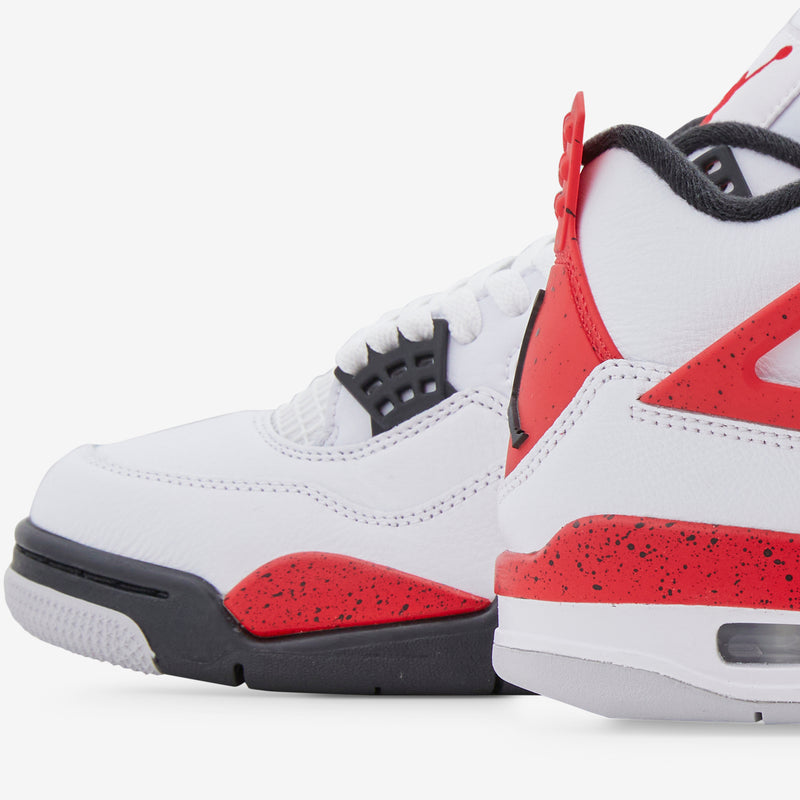 Air Jordan 4 Retro White | Fire Red | Black | Neutral Grey