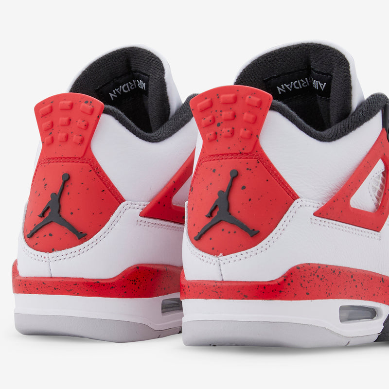Air Jordan 4 Retro White | Fire Red | Black | Neutral Grey