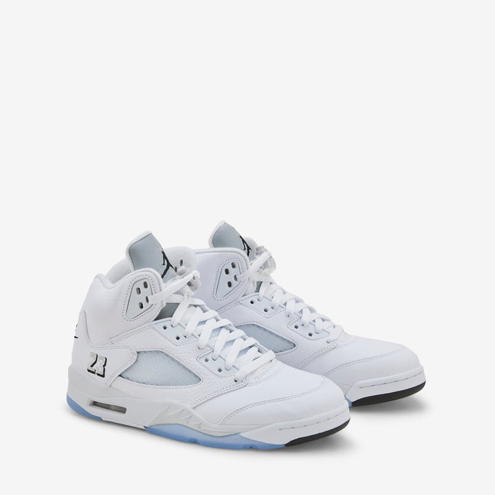 Air Jordan 5 Retro OG White | Black | Metallic Silver Front