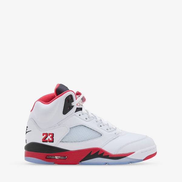 Air Jordan 5 Retro OG White | Fire Red | Black Footwear