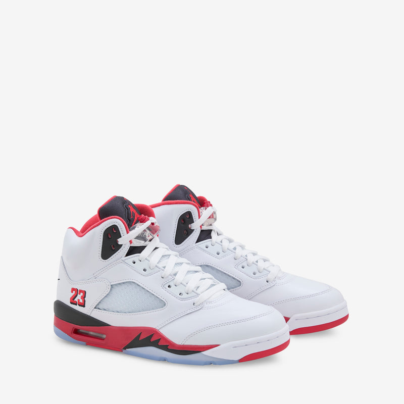 Air Jordan 5 Retro OG White | Fire Red | Black Footwear