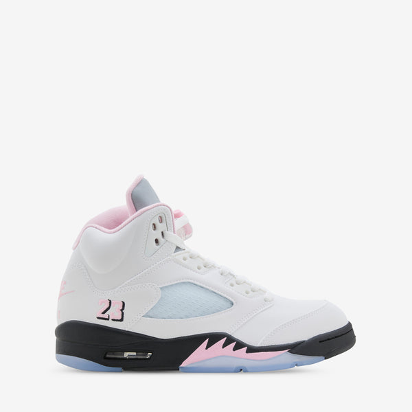 Air Jordan 5 Retro White | Medium Soft Pink | Black Footwear