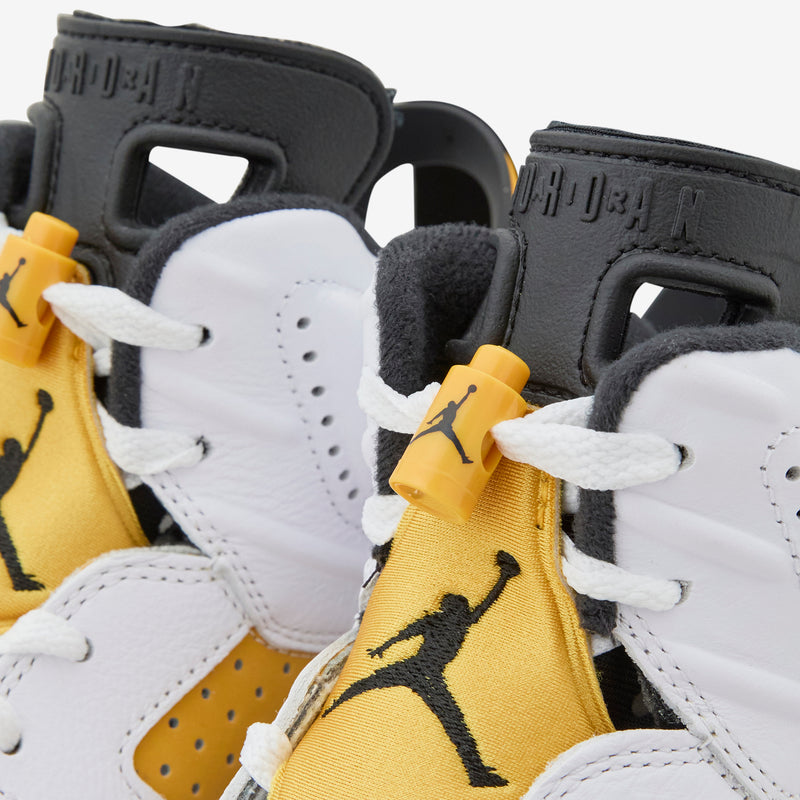 Air Jordan 6 Retro White | Yellow Ochre | Black
