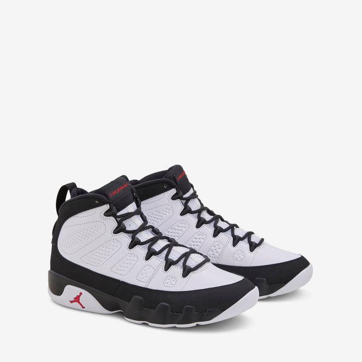Air Jordan 9 Retro White | True Red | Black Front