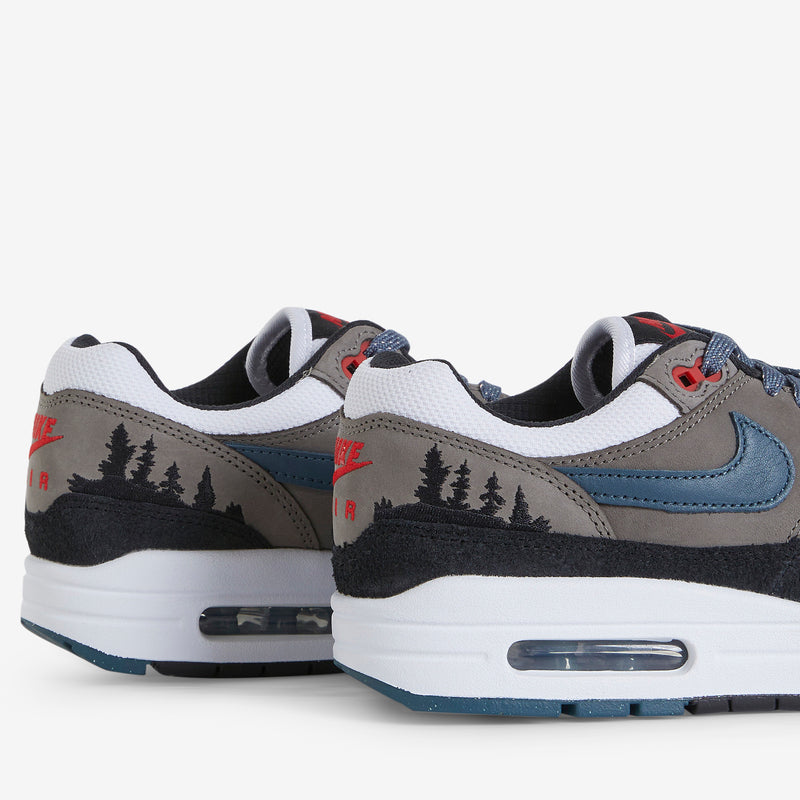 Air Max 1 PRM White | Slate Blue | Black | Soft Grey Footwear