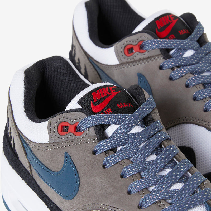 Air Max 1 PRM White | Slate Blue | Black | Soft Grey Footwear