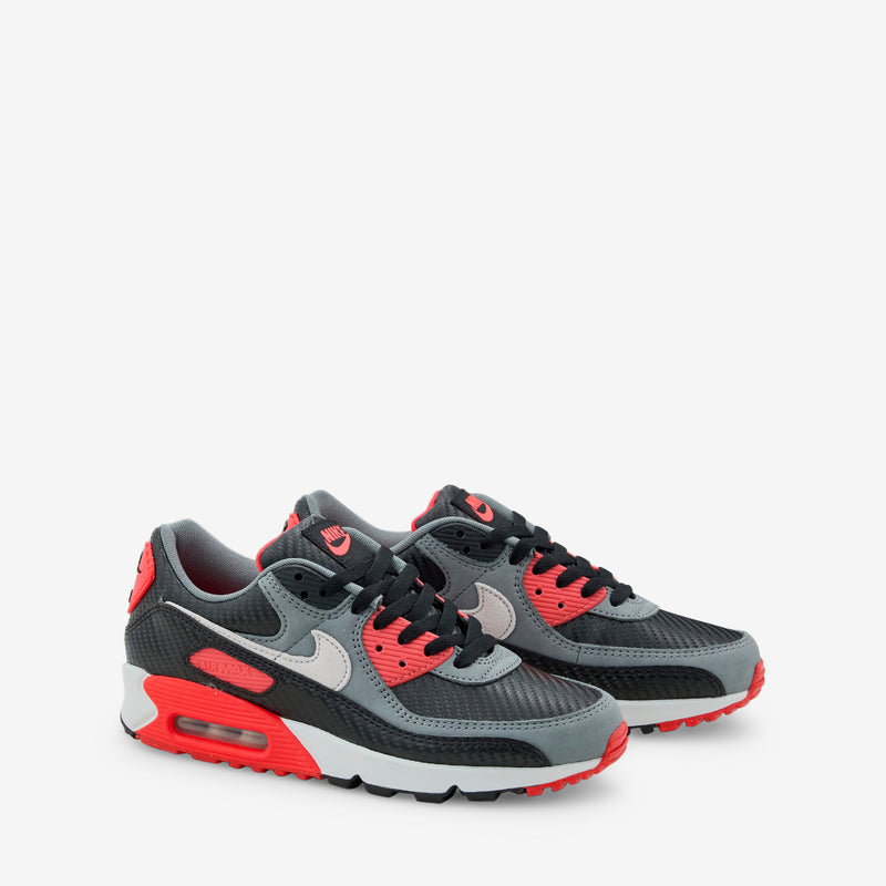 Air Max 90 Premium Black | Cool Grey | Bright Crimson | Photon Dust Footwear