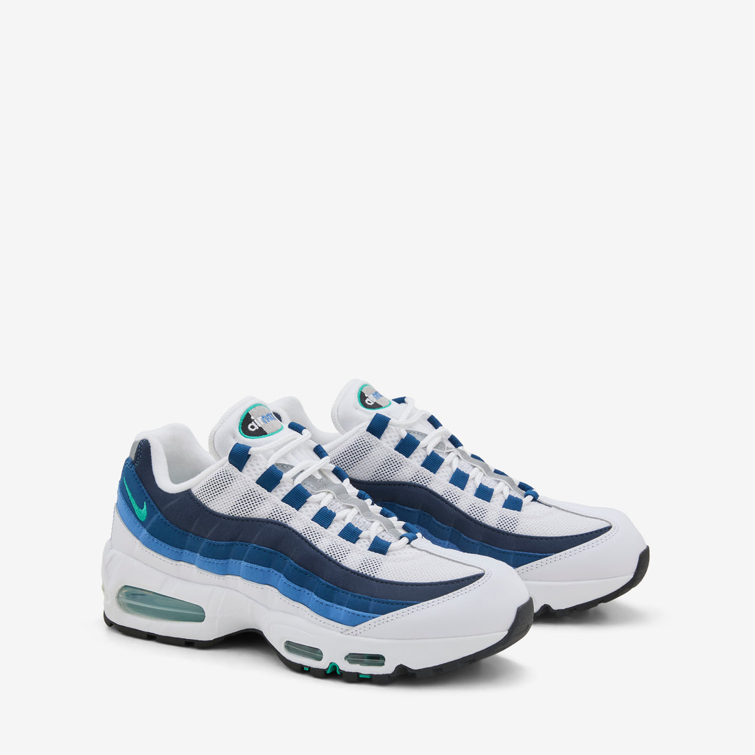 Air Max 95 OG White | Emerald Green | Lake Blue Footwear