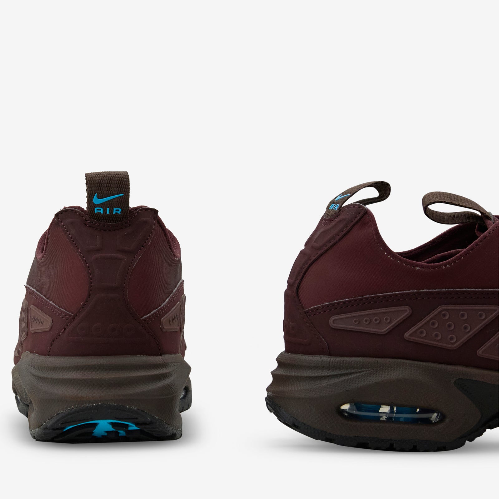 burgundy and blue air max