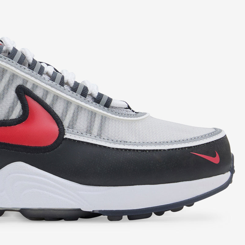 Air Zoom Spiridon Metallic Silver | Sport Red | Black | White Footwear