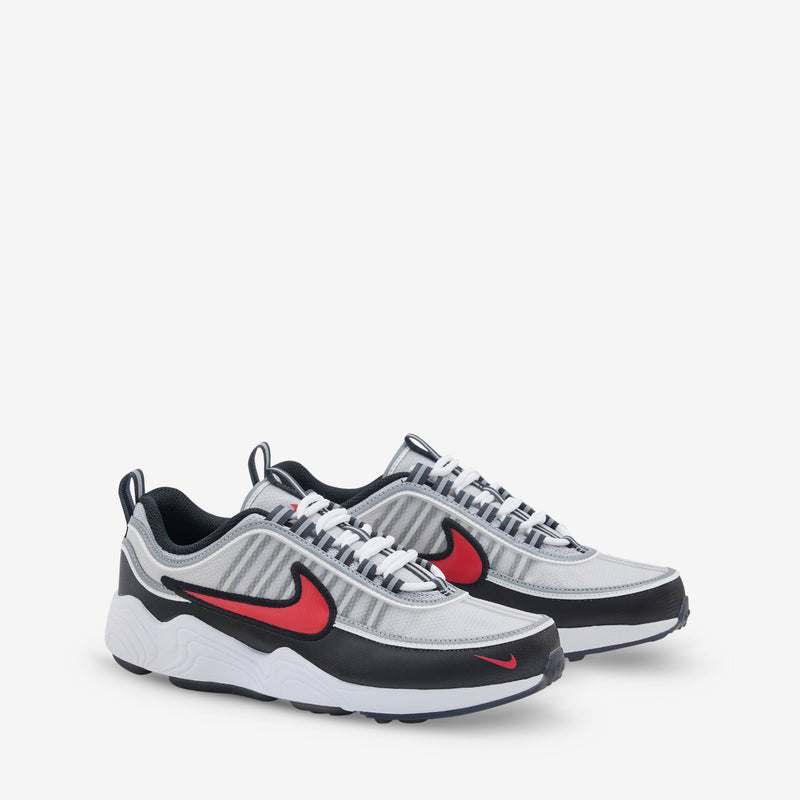 Air Zoom Spiridon Metallic Silver | Sport Red | Black | White Footwear