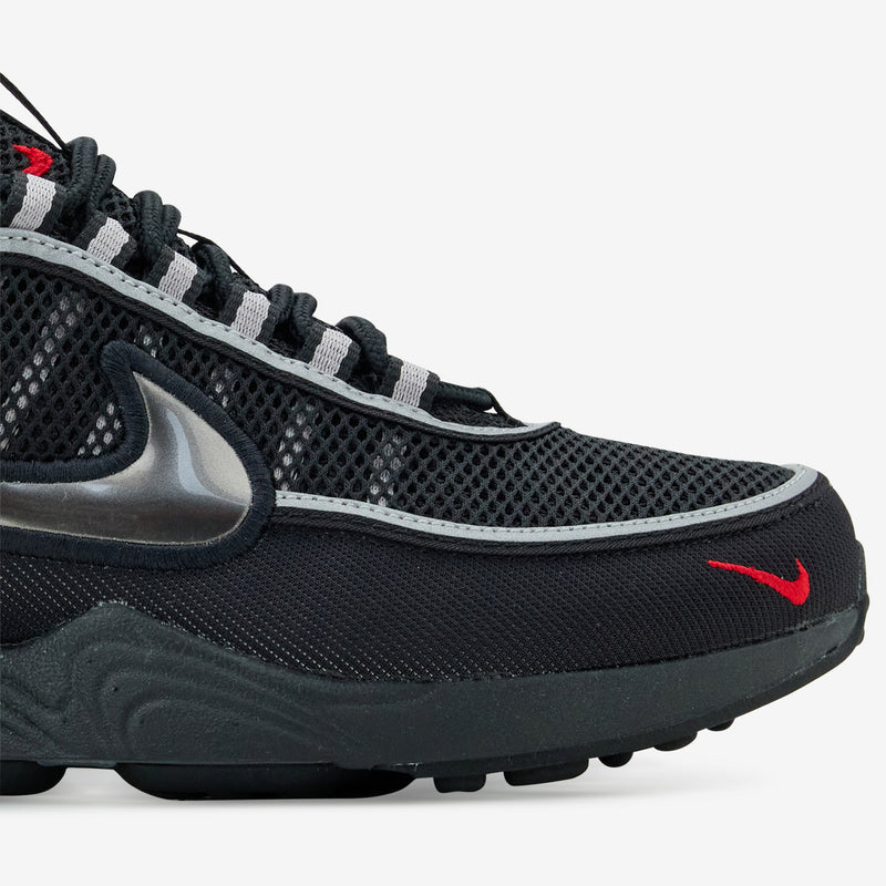 Air Zoom Spiridon Black | Black | Metallic Silver | Sport Red Footwear