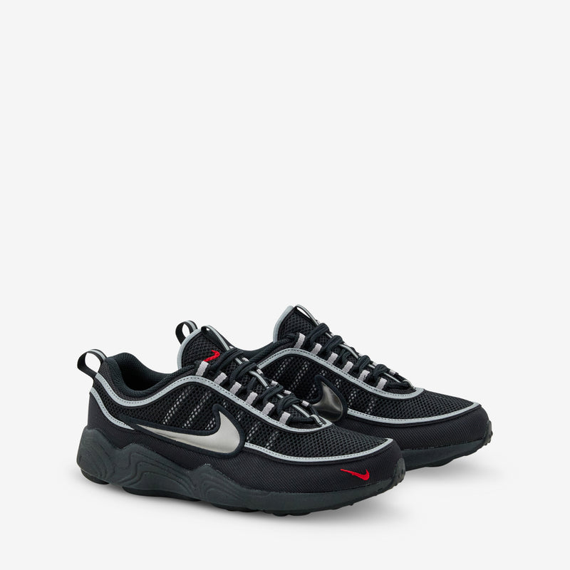 Air Zoom Spiridon Black | Black | Metallic Silver | Sport Red Footwear