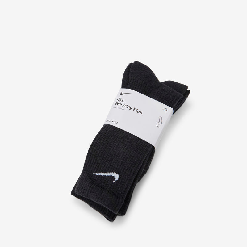 Everyday Plus Cushioned Training Crew Socks Black | White