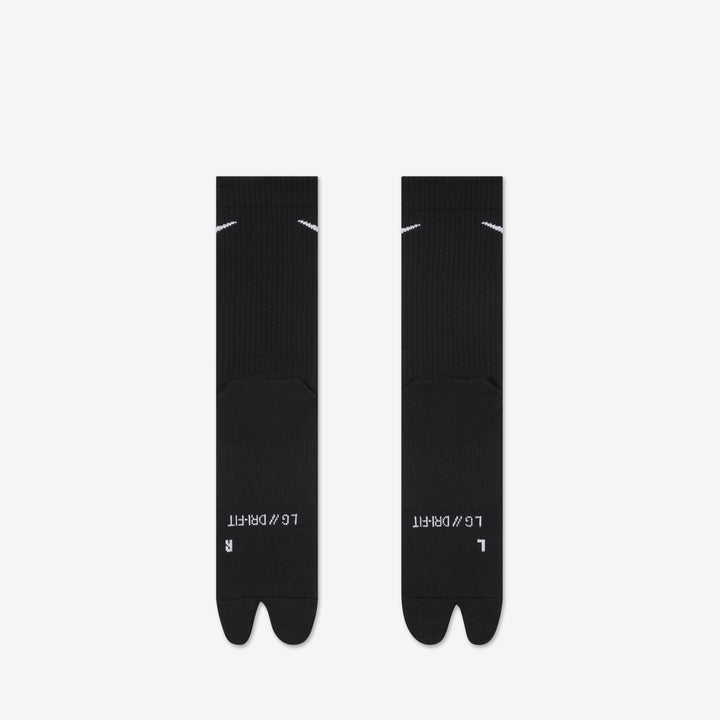 Everyday Plus 'Rift' Lightweight Split-Toe Crew Socks Black | White