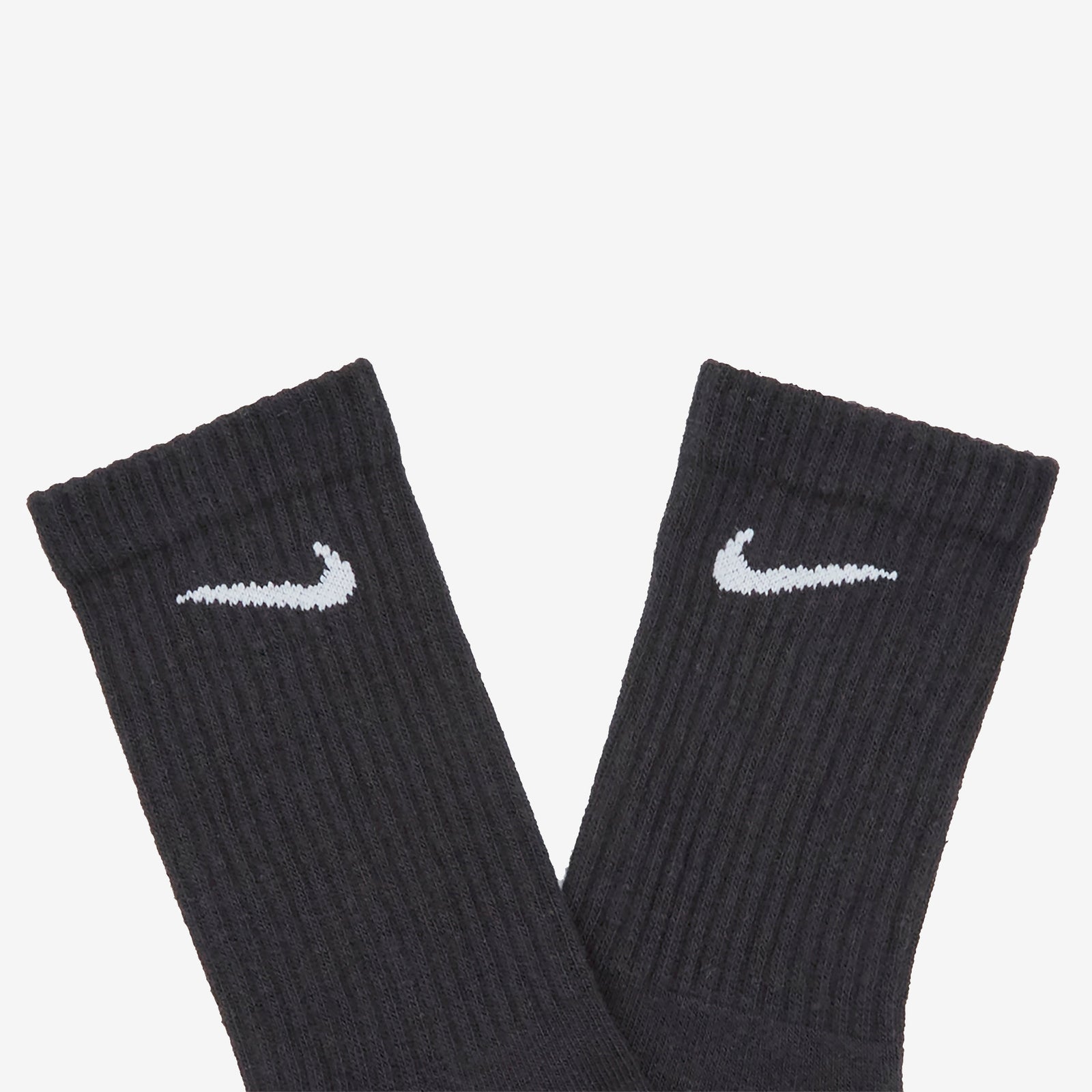 Everyday Plus Cushioned Training Crew Socks Black White Above The Clouds