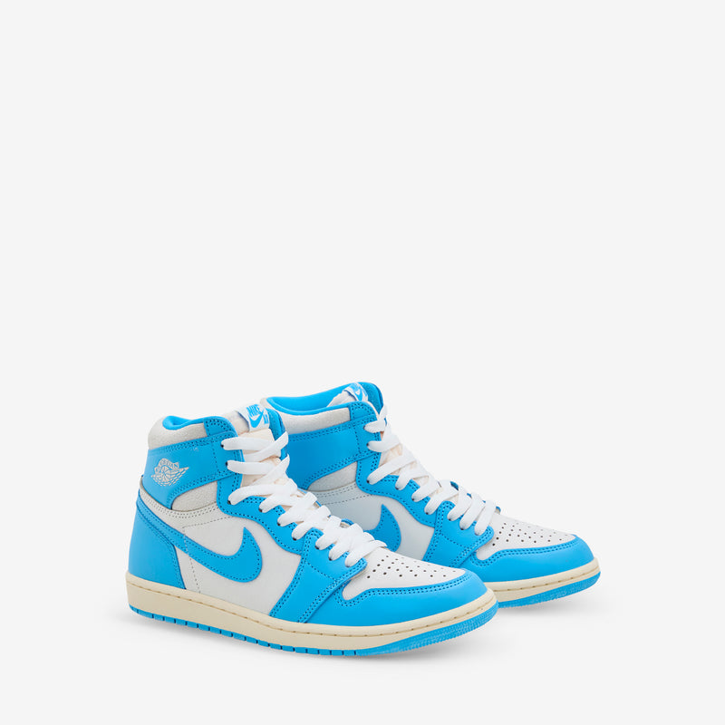 Grade School Air Jordan 1 Retro High OG 'UNC Reimagined' Dark Powder Blue | Dark Powder Blue | Sail Footwear