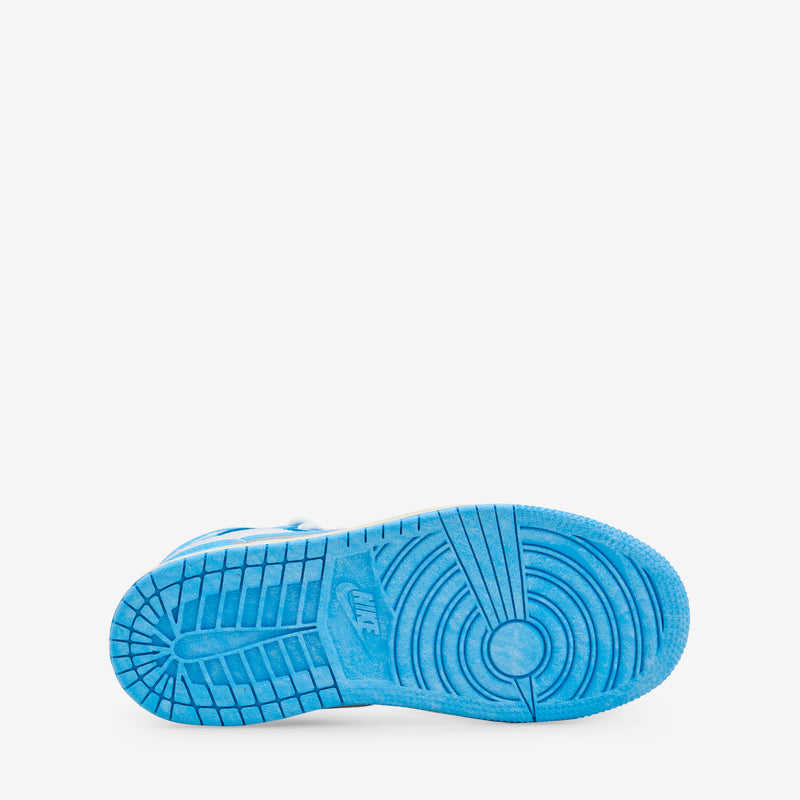 Pre-School Air Jordan 1 Retro High OG 'UNC Reimagined' Dark Powder Blue | Dark Powder Blue | Sail Footwear
