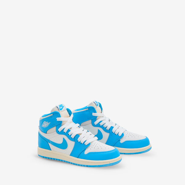 Pre-School Air Jordan 1 Retro High OG 'UNC Reimagined' Dark Powder Blue | Dark Powder Blue | Sail Footwear