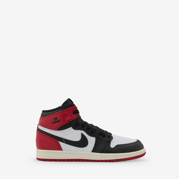 Pre-School Air Jordan 1 Retro High OG 'Black Toe' White | Black | Varsity Red | Sail Footwear