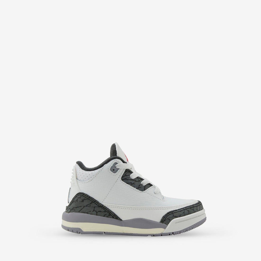 Toddler Air Jordan 3 Retro Summit White | Fire Red | Cement Grey | Black Footwear