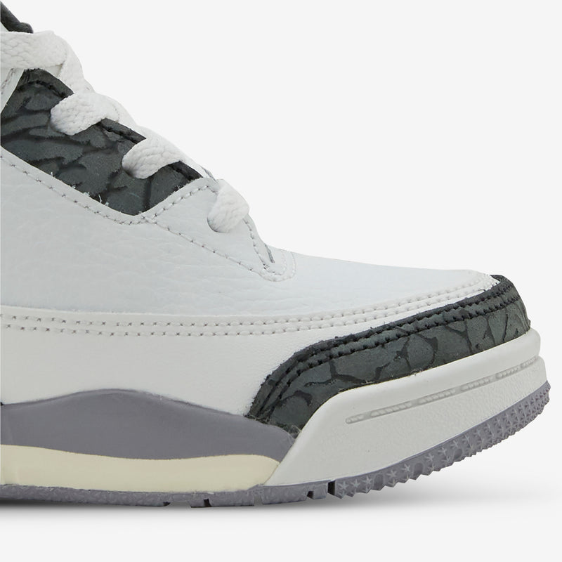 Toddler Air Jordan 3 Retro Summit White | Fire Red | Cement Grey | Black Footwear