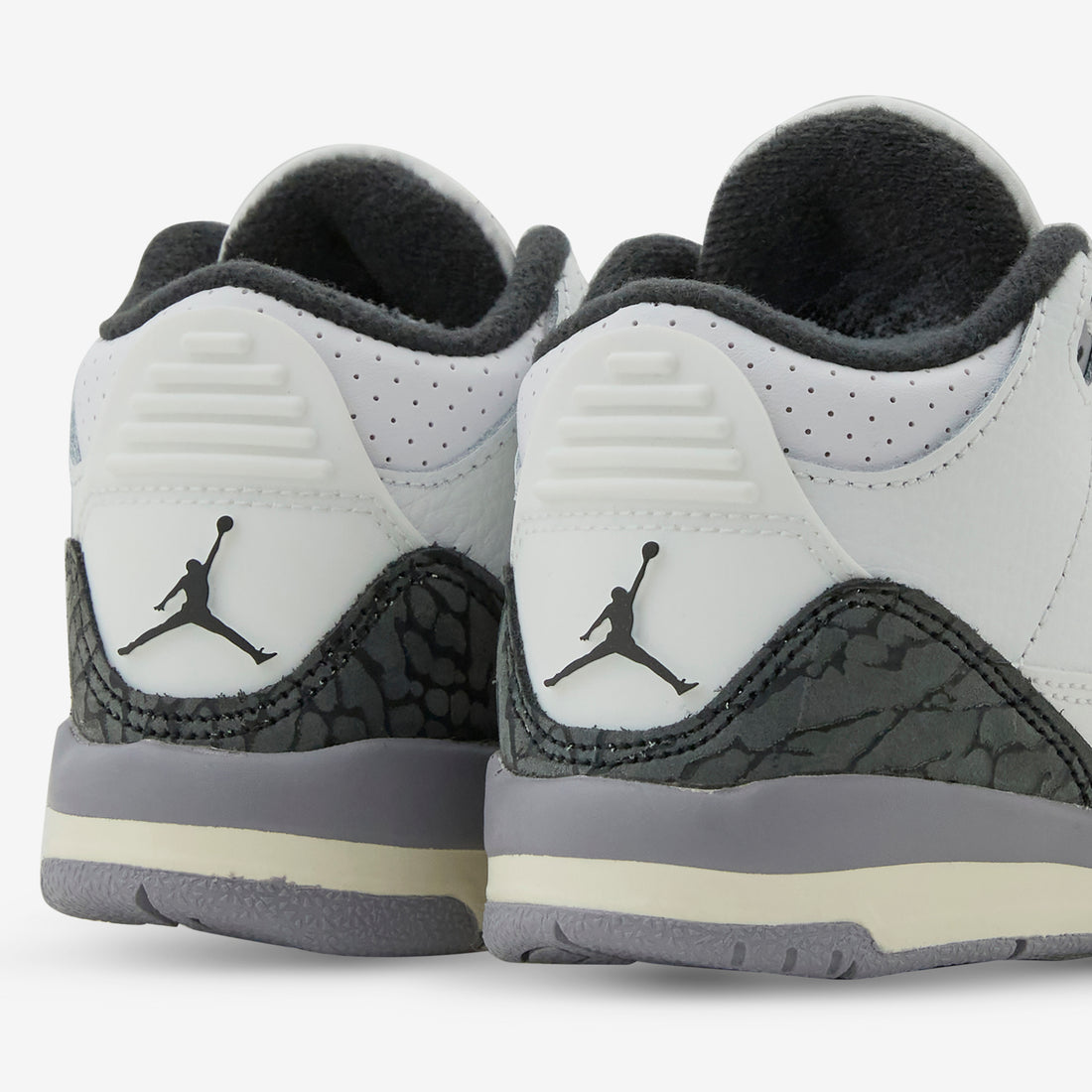 Toddler Air Jordan 3 Retro Summit White | Fire Red | Cement Grey | Black Footwear