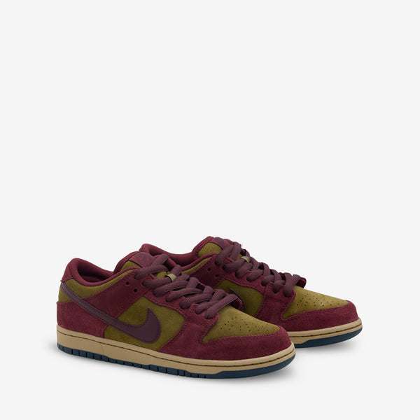SB Dunk Low Pro Dark Team Red | Burgundy Crush | Olive Flak Footwear