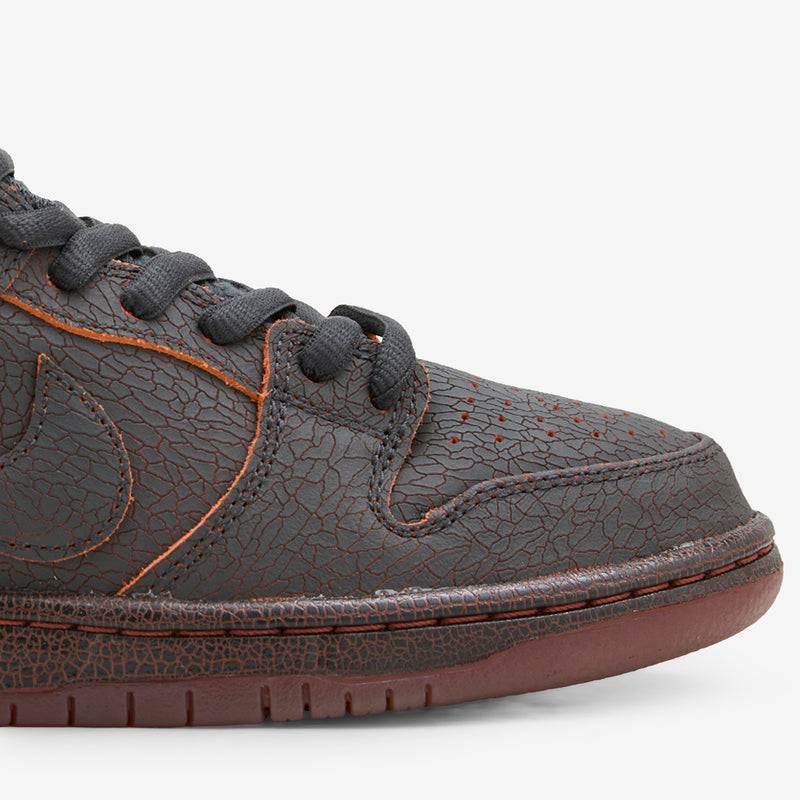 SB Dunk Low Pro Premium Dark Smoke Grey | Campfire Orange | Black Footwear