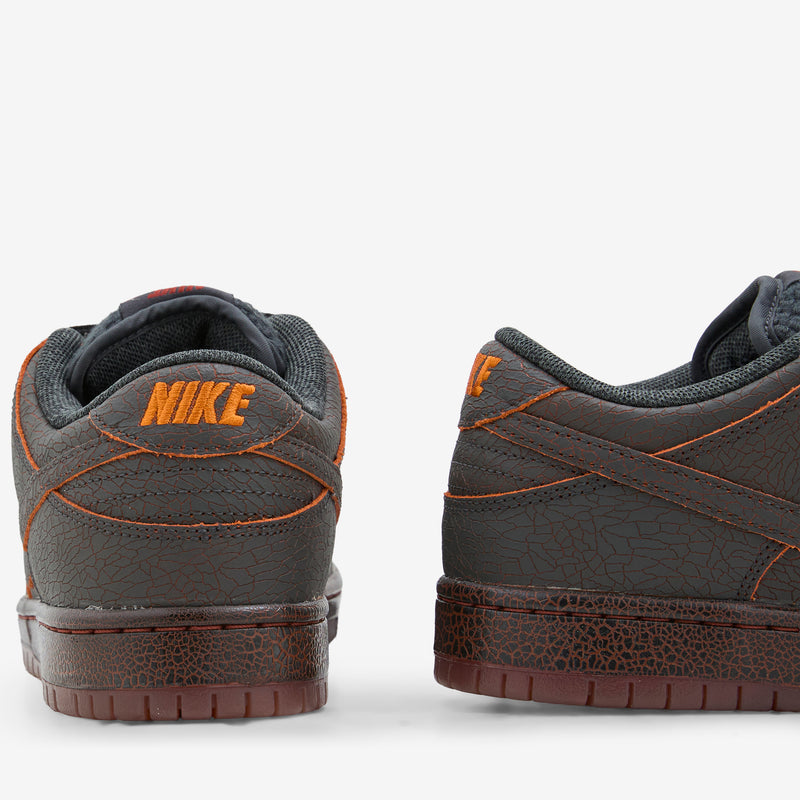 SB Dunk Low Pro Premium Dark Smoke Grey | Campfire Orange | Black Footwear