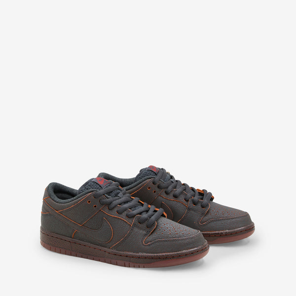 SB Dunk Low Pro Premium Dark Smoke Grey | Campfire Orange | Black Footwear