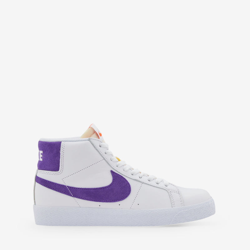 SB Zoom Blazer Mid White | Court Purple | White | Gum Light Brown