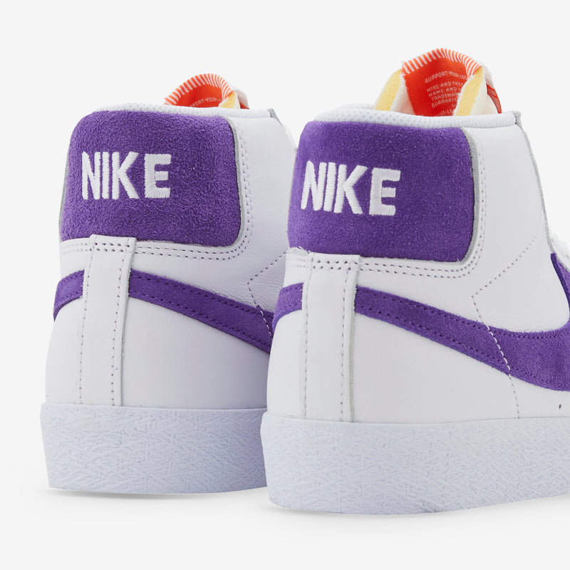 SB Zoom Blazer Mid White | Court Purple | White | Gum Light Brown