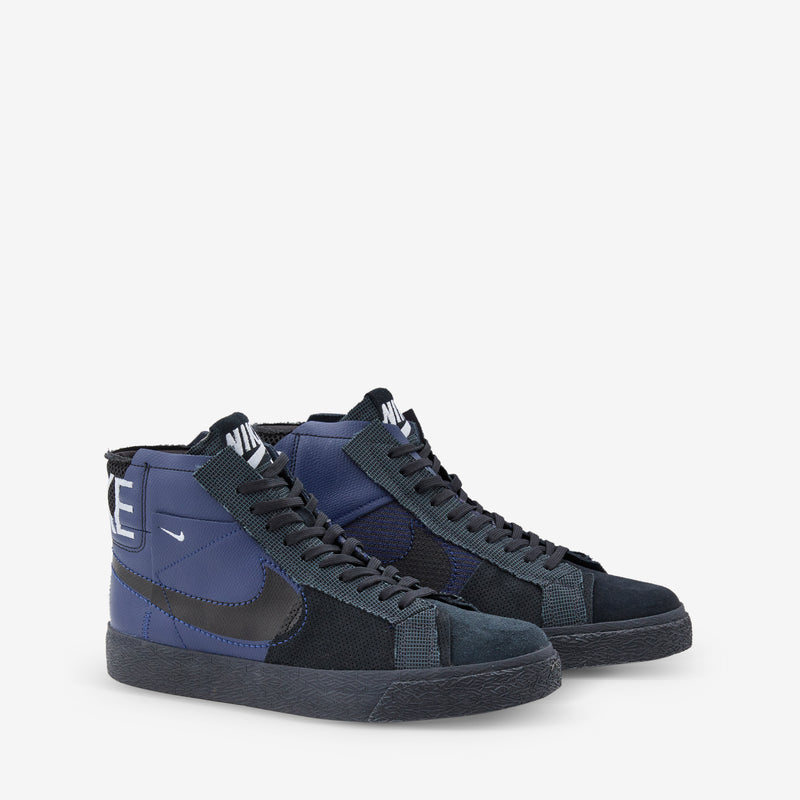 SB Zoom Blazer Mid PRM Midnight Navy | Black | Football Grey