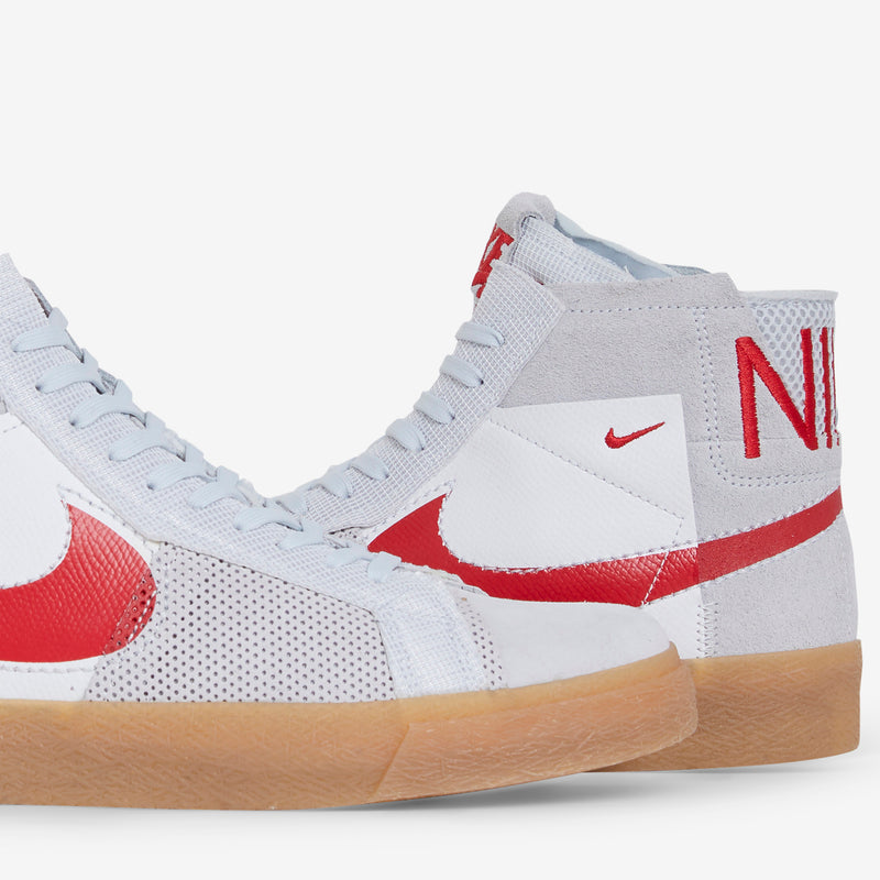 Zoom Blazer Mid PRM Summit White | University Red