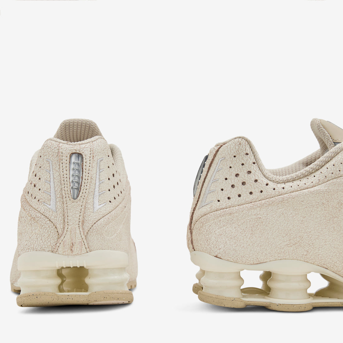 Shox R4 Natural | Net | Metallic Silver Footwear